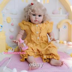 Giant 24 Inch Realistic Baby Doll Lifelike Reborn Baby Girl with Real Infant S