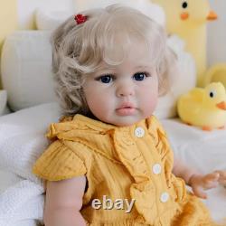 Giant 24 Inch Realistic Baby Doll Lifelike Reborn Baby Girl with Real Infant S