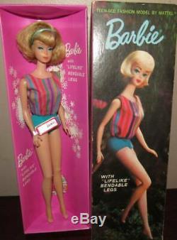 Gorgeous Mib Sidepart Blonde Hair American Girl Barbie Wrist Tag #1070
