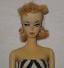 Gorgeous Vintage 1959 Mattel #1 Barbie Blonde Hair In Swimsuit All Original