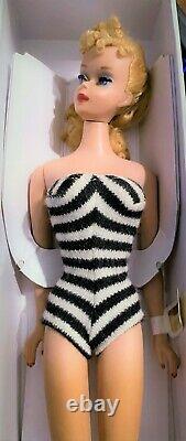 Gorgeous Vintage #4 Blond Ponytail Barbie n Repro Box withAcessA VINTAGE BEAUTY