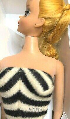 Gorgeous Vintage #4 Blond Ponytail Barbie n Repro Box withAcessA VINTAGE BEAUTY