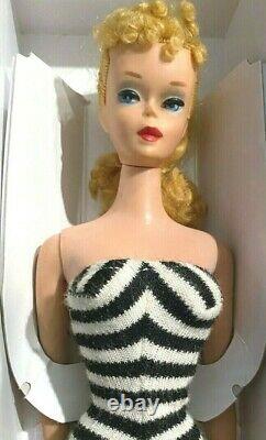 Gorgeous Vintage #4 Blond Ponytail Barbie n Repro Box withAcessA VINTAGE BEAUTY