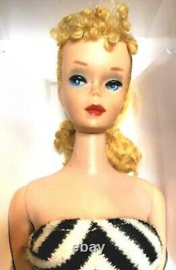 Gorgeous Vintage #4 Blond Ponytail Barbie n Repro Box withAcessA VINTAGE BEAUTY