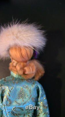 Gorgeous Vintage Ponytail Barbie #3 Blonde Hair Sylvia Campbell Brocade outfit