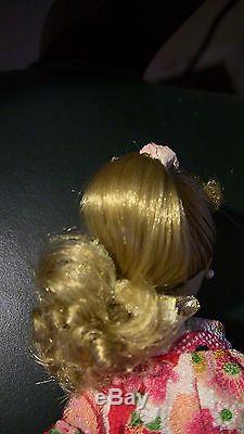 Gorgeous Vintage Ponytail Barbie #3 Blonde Reroot in Kimono Obi Outfit LOT OOAK