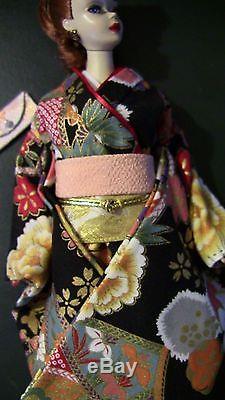 Gorgeous Vintage Ponytail Barbie #3 Redhead Reroot in Kimono Obi Outfit LOT OOAK