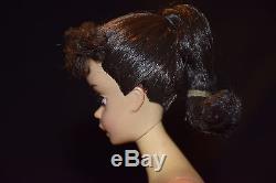 HI COLOR WithBROWN EYELINER 1958 STUNNING VINTAGE #3 PONYTAIL BARBIE BLONDE HAIR
