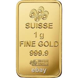 HOT 1 gram Gold Bar PAMP Suisse Multigram. 9999 Fine Gold Fortuna Bar