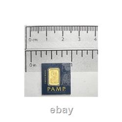 HOT 1 gram Gold Bar PAMP Suisse Multigram. 9999 Fine Gold Fortuna Bar