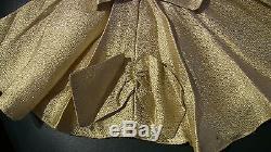 HTF Barbie Doll CLONE Bild Lilli Halina's fashions of Chicago Gold Metallic Gown