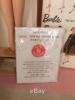 HTF RARE 1961 reverse rooted Titian Vintage Barbie NRFB