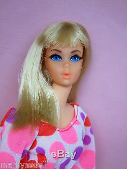 HTF Vintage Barbie Living doll 1971 center eyes in VHTF 1979 K-Mart dress