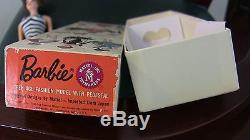 HTF Vintage Brownette Bubblecut Barbie Reverse root stand and Box Brunette LOT