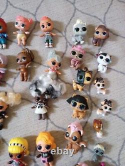 HUGE Lot of LOL Surprise Dolls 60+ OMG Dolls With Accessories Mixed