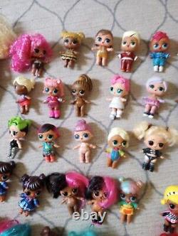 HUGE Lot of LOL Surprise Dolls 60+ OMG Dolls With Accessories Mixed