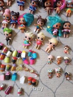 HUGE Lot of LOL Surprise Dolls 60+ OMG Dolls With Accessories Mixed