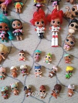 HUGE Lot of LOL Surprise Dolls 60+ OMG Dolls With Accessories Mixed