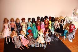 Huge Vintage Barbie Doll Lot Dolls And Clothing Vintage And Contemporary Lot