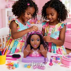 Hair Styling Doll Head 10.5-Inch with Real Washable Makeup & Nail Polish, 20+ Ac Hair Styling Doll Head 10.5-Inch with Real Washable Makeup & Nail Polish, 20+ Ac