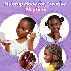 Hair Styling Doll Head 10.5-Inch with Real Washable Makeup & Nail Polish, 20+ Ac