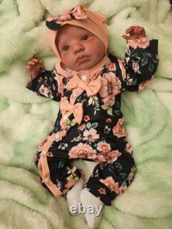 Handcrafted 20 Reborn Baby Lou Lou. Weighted And Stuffed To Look And Feel Real
