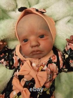 Handcrafted 20 Reborn Baby Lou Lou. Weighted And Stuffed To Look And Feel Real