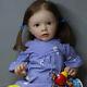 Handmade 24 Finished Reborn Baby Doll Vinyl Toddler Cute Girl Rooted Hair Gifts