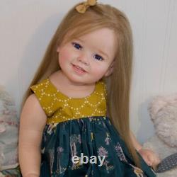 Handmade 28 Realistic Artist Reborn Baby Doll Cammi Toddler Hand-Rooted Hair