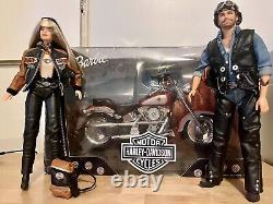 Harley Davidson Barbie & Ken Dolls 1999 + Barbie's Harley Davidson Motorcycle