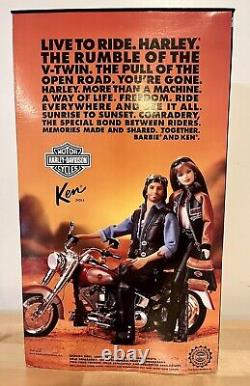 Harley Davidson Barbie & Ken Dolls 1999 + Barbie's Harley Davidson Motorcycle