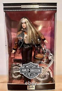 Harley Davidson Barbie & Ken Dolls 1999 + Barbie's Harley Davidson Motorcycle