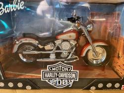 Harley-davidson Barbie & Ken Doll With Harley-davidson Motorcycle 3 Piece Set