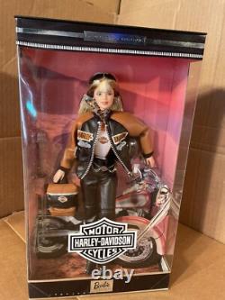 Harley-davidson Barbie & Ken Doll With Harley-davidson Motorcycle 3 Piece Set