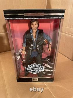 Harley-davidson Barbie & Ken Doll With Harley-davidson Motorcycle 3 Piece Set