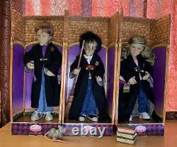 Harry Potter, Hermione Granger & Ron Weasley Doll Set By Gotz Germany With Tags
