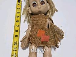 Hasbro Little Miss No Name Doll 1965 Vtg, USA Original With Outfit, Flaws READ