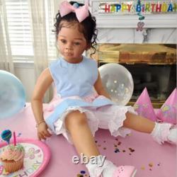 Huge 30in Artist Painted Reborn Baby Finished Doll Toddler Girl Rooted Long Hair