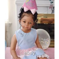 Huge 30in Artist Painted Reborn Baby Finished Doll Toddler Girl Rooted Long Hair