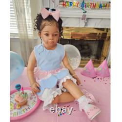 Huge 30in Artist Painted Reborn Baby Finished Doll Toddler Girl Rooted Long Hair