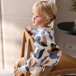 Huge 46 Painted Reborn Doll Unfinished Kit Toddler Boy Short Hair DIY Part Gift