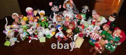 Huge Annalee Doll Collection 36 Christmas Spring Halloween Bridal Cooking + Lot