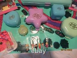 Huge BlueBird Polly Pocket Lot 1990's 1993 Fairy Compacts Map People 26 pcs