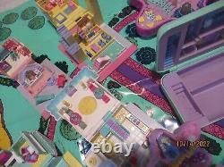 Huge BlueBird Polly Pocket Lot 1990's 1993 Fairy Compacts Map People 26 pcs