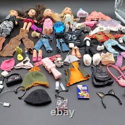 Huge Bratz Doll Lot Dolls, Outfits, Shoes, Accessories, hats, Bags MGA Read Desc