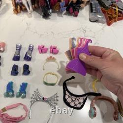 Huge LOL OMG Doll Lot 18 Dolls Plus Accessories, Shoes, Clothes, Glasses, Etc