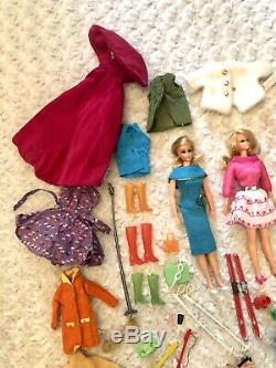 Huge Lot Of Vtg 1960s Barbie PJ Dolls Clothes Accessories Shoes Bags