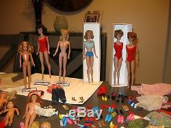 Huge Lot Vintage Barbie Midge Dolls, Clothes, Accessories, 200 Items