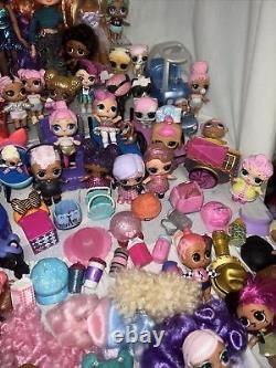 Huge Lot of LOL Surprise Dolls Over 160 Dolls, Babies & Pets Plus Accessories