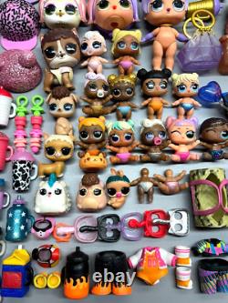 Huge Lot of L. O. L Surprise Dolls Tots Lil Sisters Pets Clothes Shoes Accessories